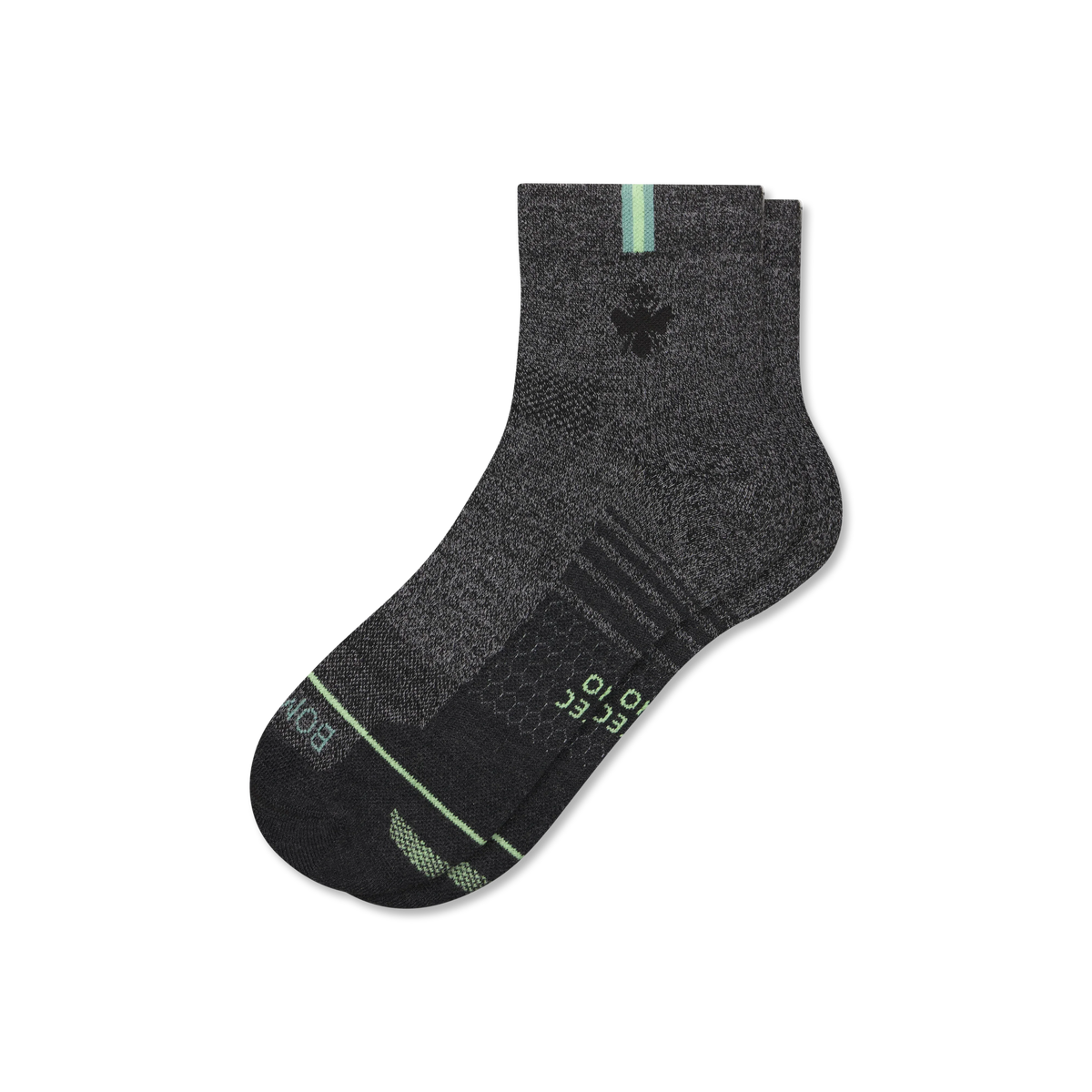 Men's Merino Wool Blend Run Quarter Socks