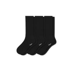 Men's Merino Cashmere Blend Fine Rib Calf Sock 3-Pack